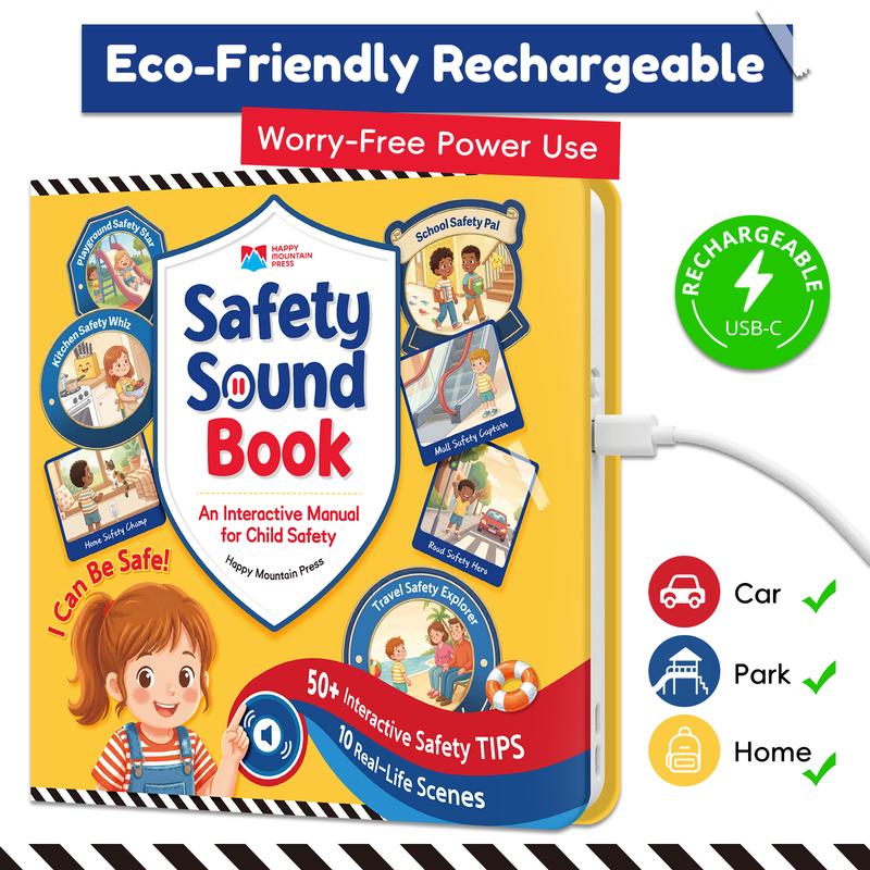 TIMETOME Safety Interactive Sound Book for Kids