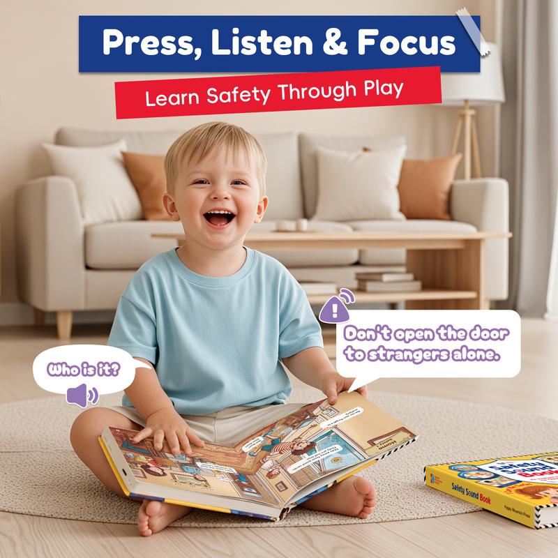 TIMETOME Safety Interactive Sound Book for Kids